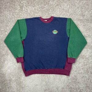 Vintage 90s Hard Rock Cafe London Colorblock Sweatshirt Medium